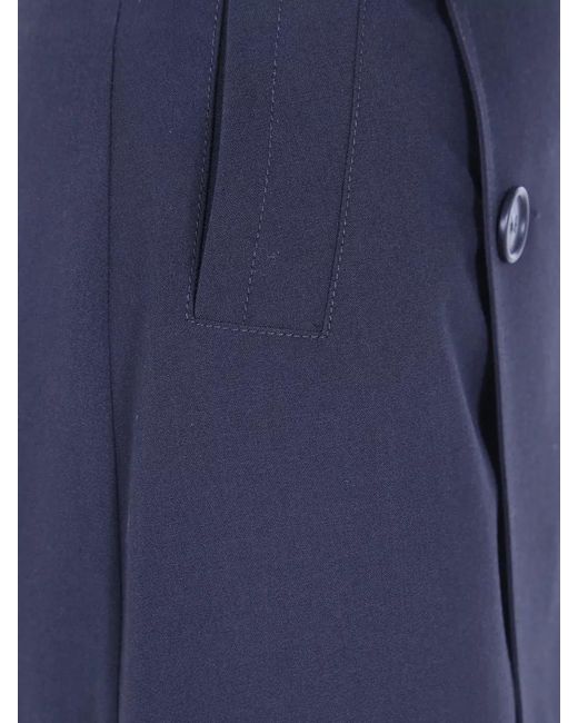 MM6 by Maison Margiela Blue Mid Length Skirt Front And Back Slits