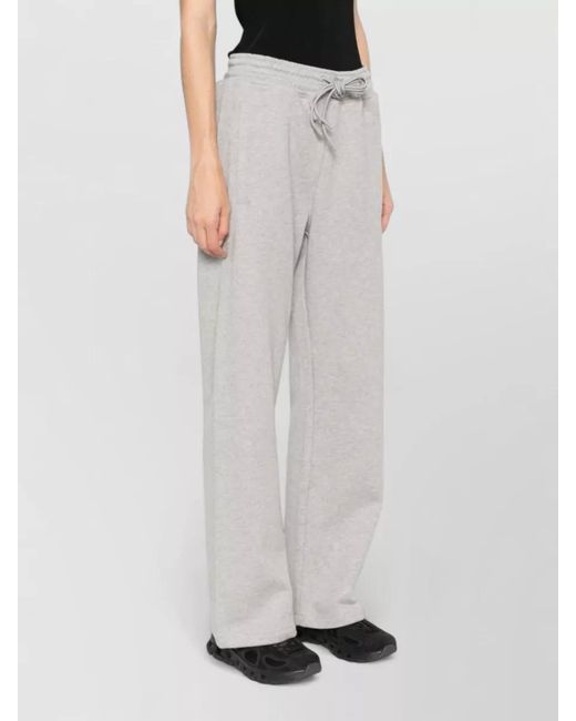 Adidas By Stella McCartney White Organic Cotton Wide-Leg Trousers