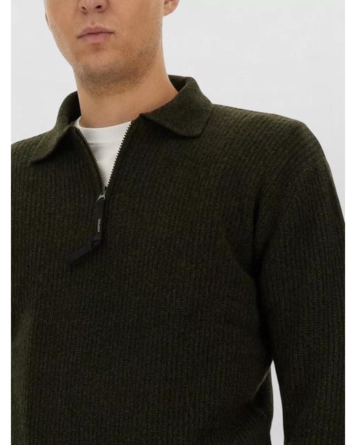 Aspesi Black Wool T-Shirt for men
