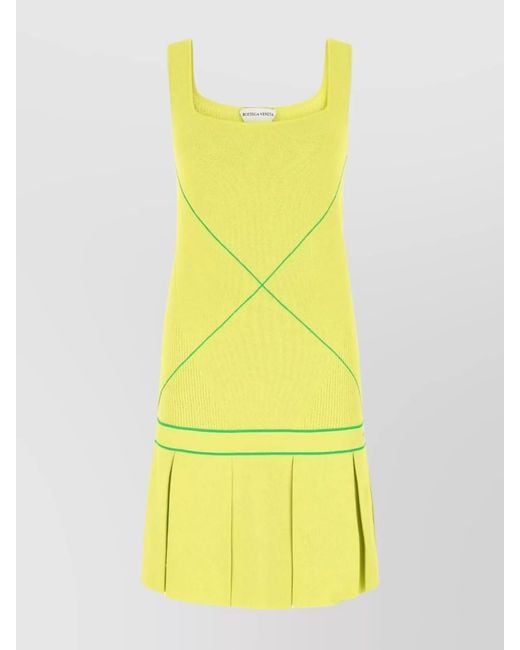 Bottega Veneta Yellow Viscose Blend Dress