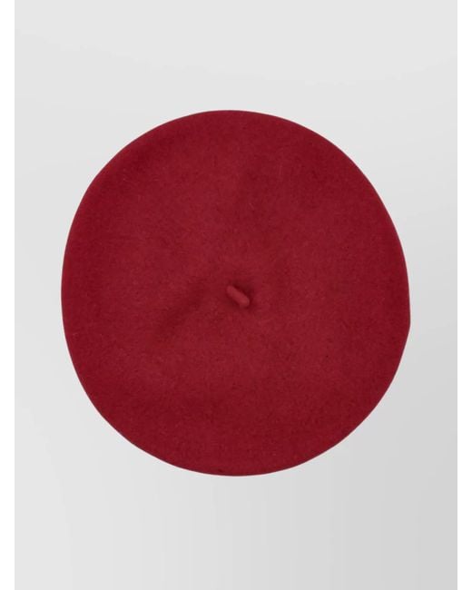 Patou Red Wool Beret