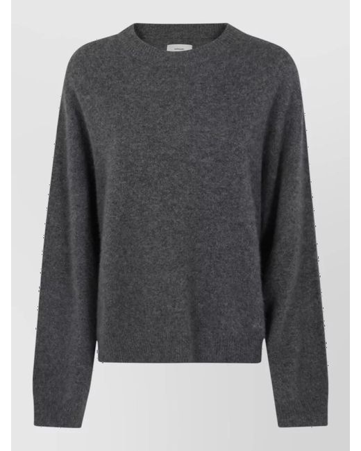 Loulou de Saison Gray Wool Yak Crewneck Sweater