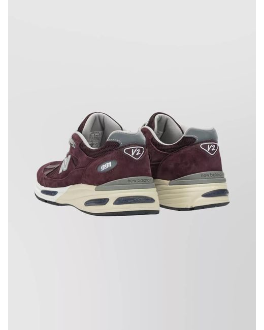 New Balance Multicolor Suede Leather Low-Top Sneakers for men