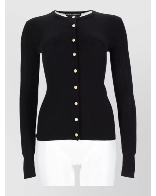 Dolce & Gabbana Blue Cashmere Cardigan
