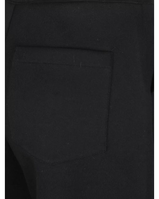 IRO Black Lounge Trousers Elastic Waist Straight Leg