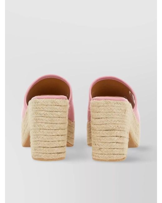 Moschino Pink Leather Sandals