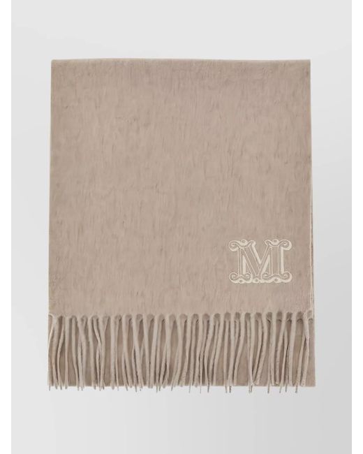 Max Mara Natural Cashmere Fringe Stole