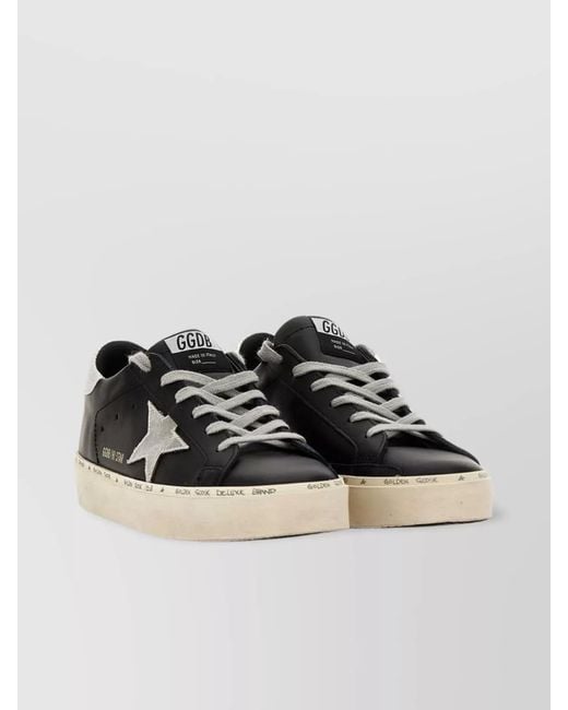 Golden Goose Deluxe Brand Black Leather Sneakers Iconic Star