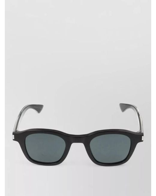 Saint Laurent Gray Sunglasses Sl 880 001 Crystal Frame