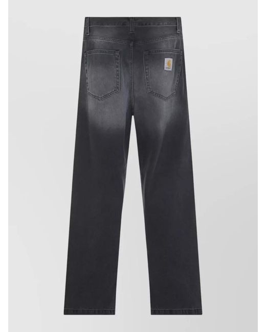 Carhartt Gray Straight-Leg Jeans for men