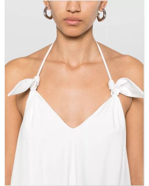 Loewe White Halterneck Midi Dress