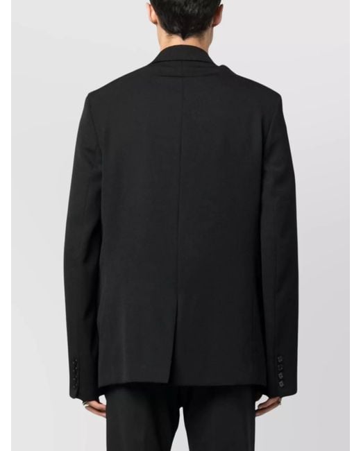 BOTTER Blue Virgin Wool Single-Breasted Blazer for men