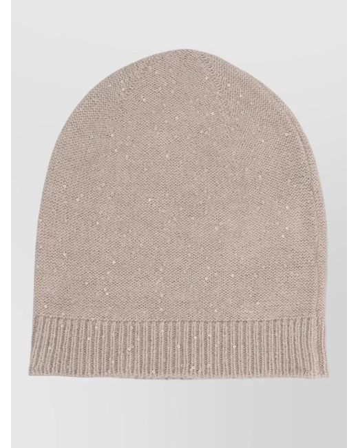 Fabiana Filippi Natural Wool Silk Cashmere Alpaca Beanie