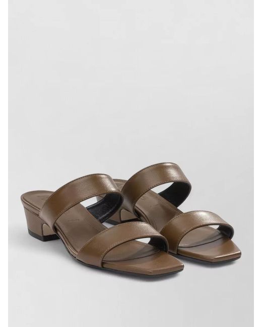 Aeyde Brown Kemi 30Mm Heeled Sandals Double Strap