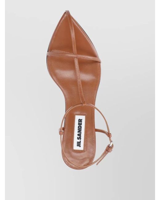 Jil Sander Multicolor Leather Heeled Sandals