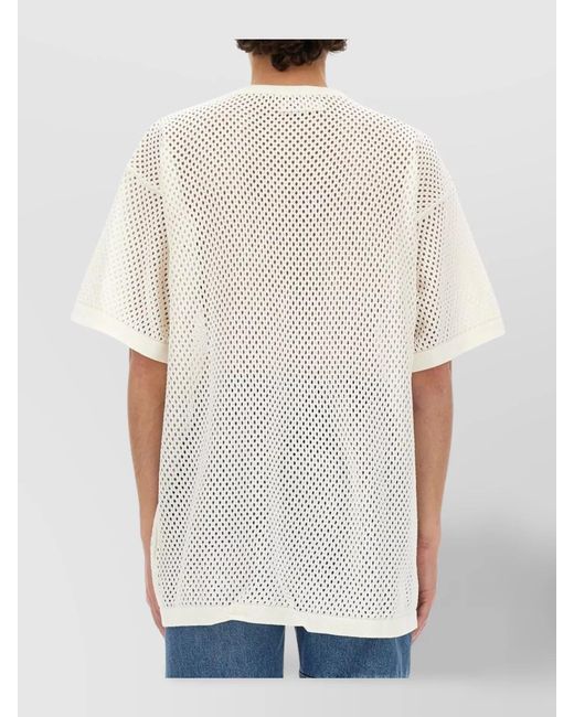 MM6 by Maison Margiela Blue Regular-Fit Cotton T-Shirt for men