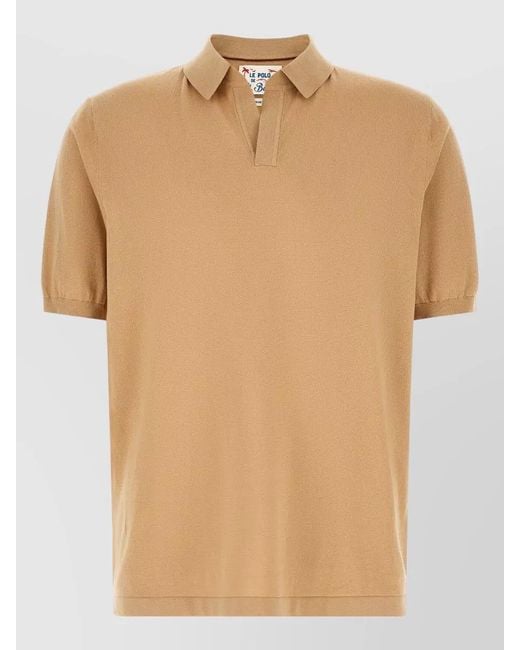 Mc2 Saint Barth Natural Sloan Polo Shirt Short Sleeves for men