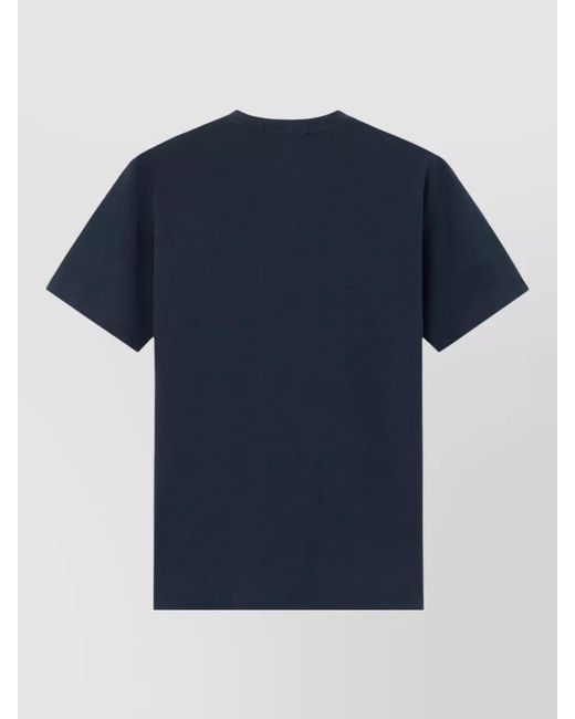 Stone Island Blue Slim-Fit Cotton Logo-Patch T-Shirt for men