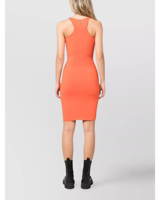 DSquared² Orange Knee-Length Dress