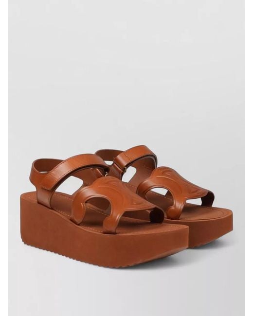 Céline Brown Leather Mules