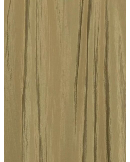 Emporio Armani Natural Midi Dress Crinkled Texture Spaghetti Straps