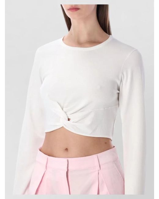 THE GARMENT Pink Knotted Long-Sleeve Top