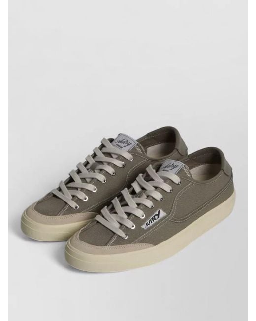 Autry Multicolor Windscape Low Top Canvas Leather Sneakers for men