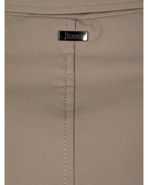 Herno Natural Hooded Nylon Blazer Jacket Tailored Fit for men