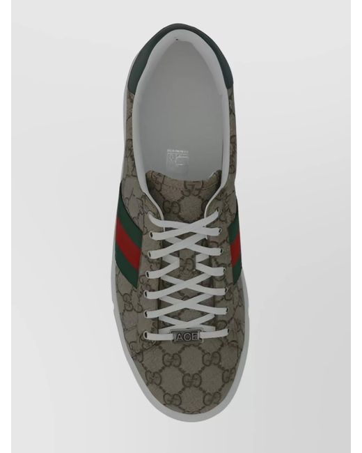 Gucci Blue Gg Supreme Low-Top Sneakers for men