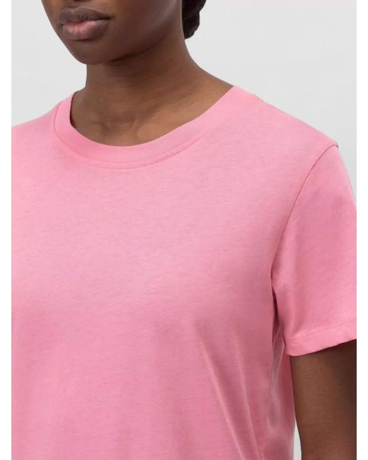 Closed Pink Cotton Crew Neck Short Sleeve T-Shirt