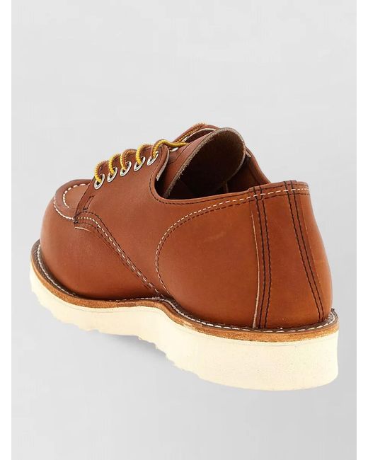 Red Wing Brown Leather Lace-Up Shoes for men