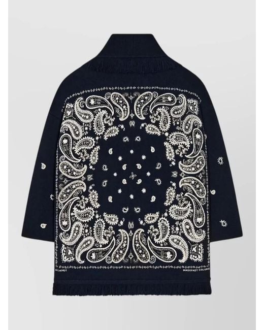 Alanui Blue Cashmere Cardigan