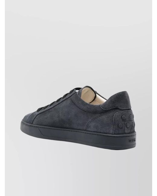 Tod's Blue Suede Low-Top Sneakers for men