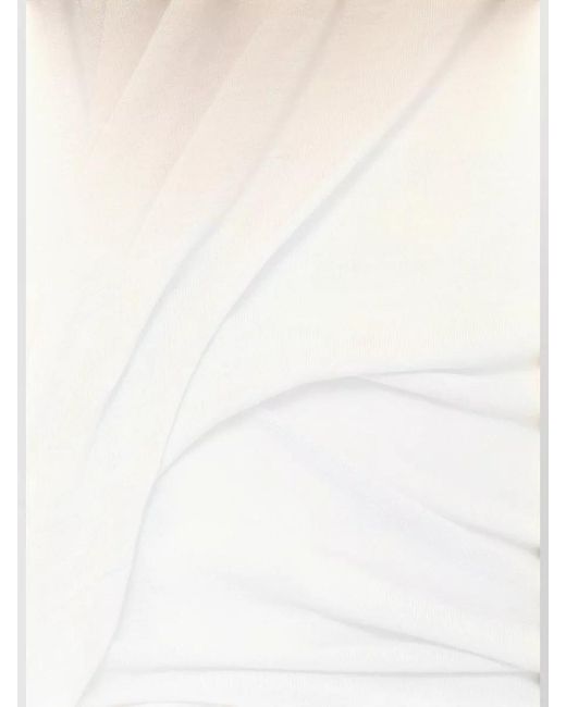 Rick Owens Natural Silk-Blend Sleeveless T-Shirt