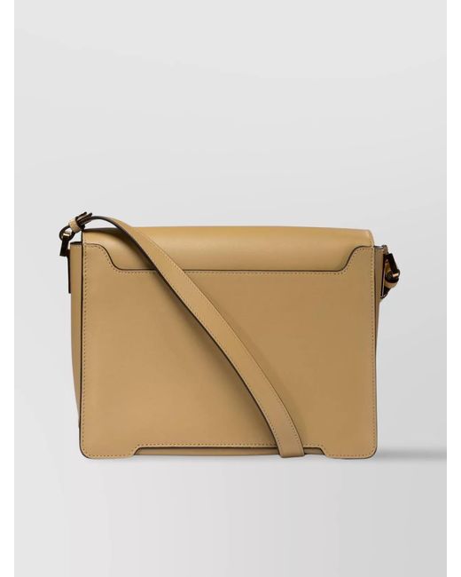 Marni Natural Trunkaroo Medium Leather Shoulder Bag