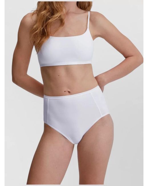 Calida White Seamless Bustier Soft Fabric Adjustable Straps