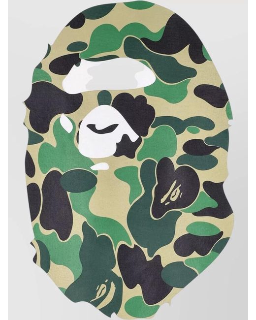 A Bathing Ape White Camouflage Graphic Crew Neck Short Sleeve T-Shirt for men