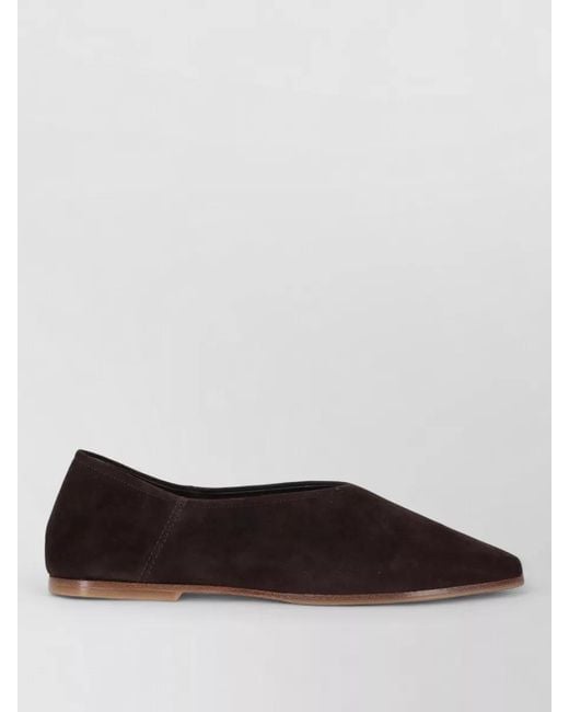 LA ROSE Multicolor Suede Babu Flat Sole Loafers