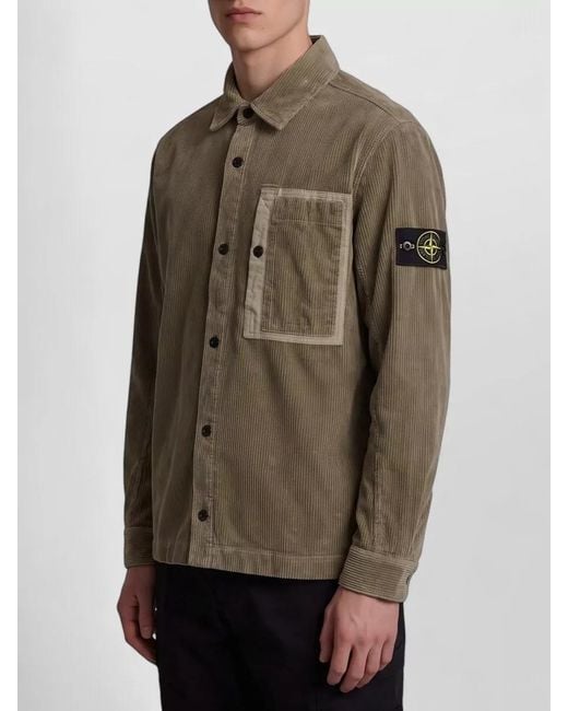 Stone Island Brown Overshirt for men