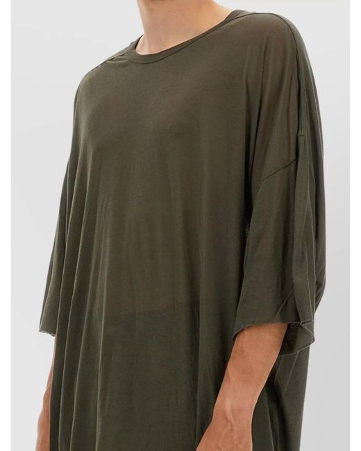 Rick Owens Green Cotton T-Shirt for men
