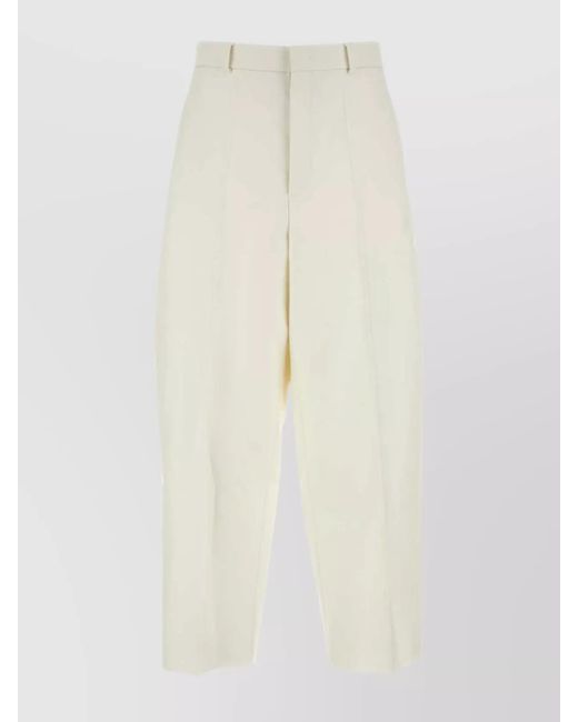 Valentino Garavani White Cropped Trousers for men