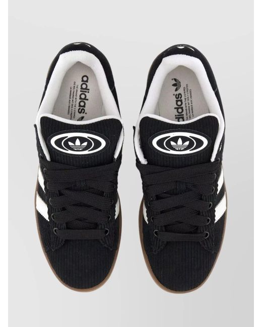 Adidas Originals Black Leather Low-Top Sneakers