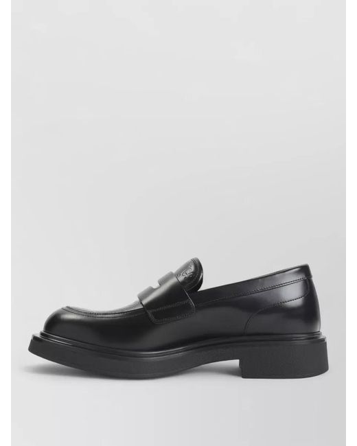 Gucci Black Leather Loafers for men