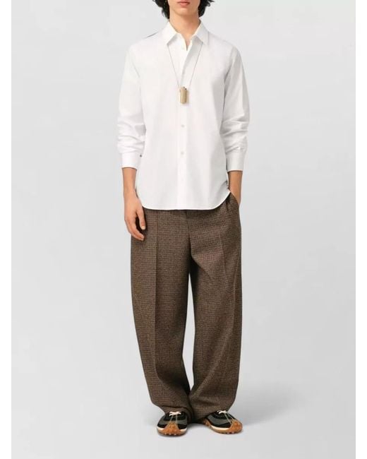 AMI White Cotton T-Shirt for men
