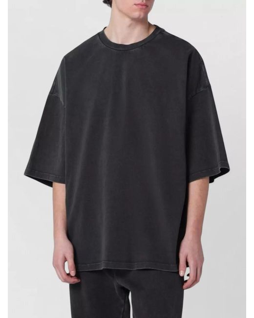 Entire studios Black Boxy Oversized Crew Neck T Shirt for men