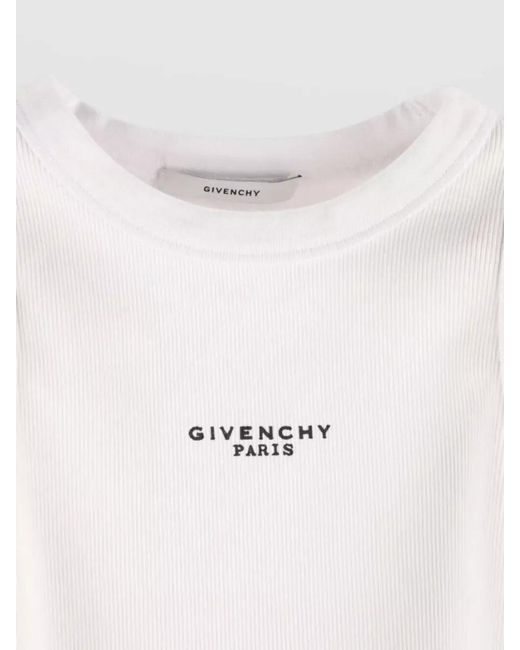 Givenchy Natural Cotton Cropped Tank Top