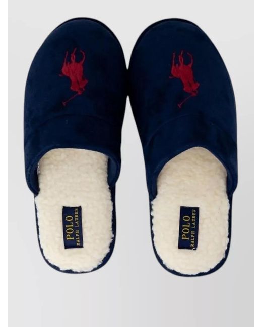 Ralph Lauren Blue Polyester Slippers for men