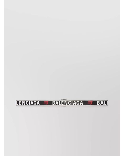 Balenciaga Metallic Logo Jacquard D-Ring Belt for men