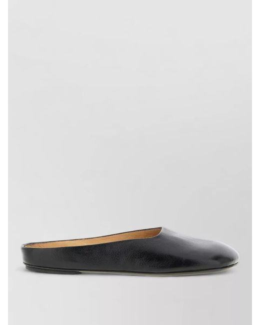Marsèll Gray Bama Mules Square Toe Flat Sole Leather