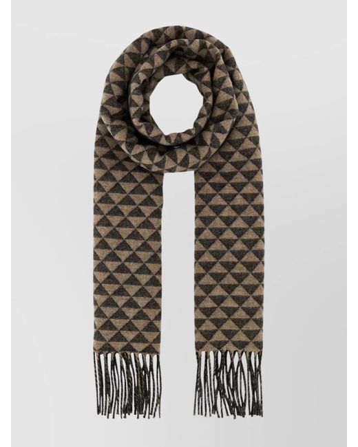 Prada Multicolor Wool Cashmere Scarf for men